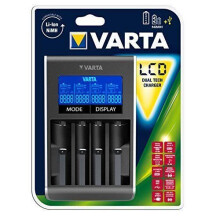 Caricatore di batterie - Varta - LCD Dual Tech - Nero - 4 modalità - USB A