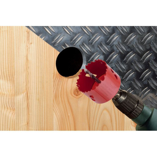 wolfcraft wolfcraft - BiM Multi Material Hole Saw - Diameter 74 mm - Cutting depth 40 mm, Centering Drill - ref. 5475000 2