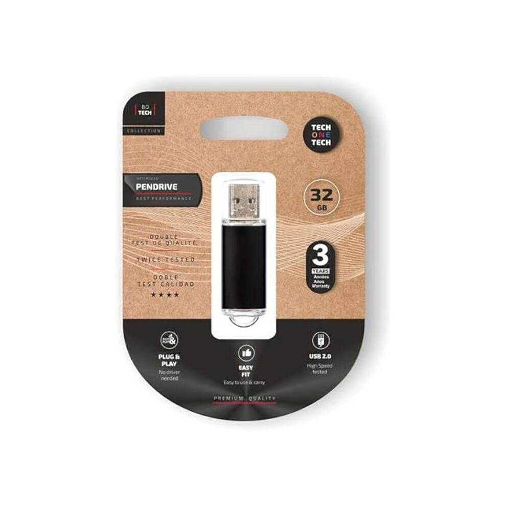 Techonetech Basic Memoria Usb 2.0 32GB (Pendrive)-image