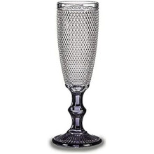 Verre à Champagne Transparent Anthracite VIVALTO - 185 ML - Verre à pied - Multicolore