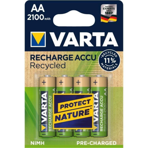 Varta Recycling-Akku AA 2100 mAh 4-teilig 2