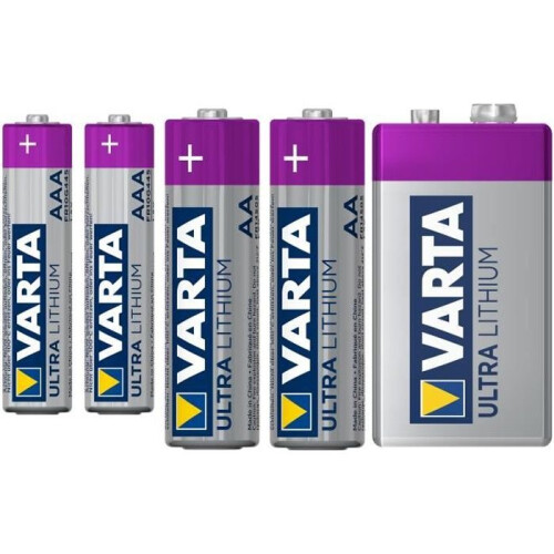 Varta VARTA Ultra Lithium AA-Batterie, 2er-Pack