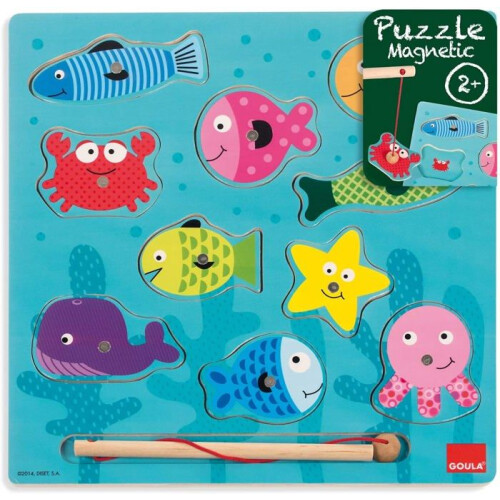 Puzzle incastro in legno magnetico: La Pesca 2