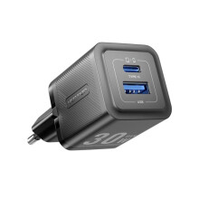 Vention Charger 1x USB-A 1x USB-C GaN 30W