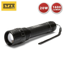 Torcia LED - VELAMP - Tiger - 20W - Alluminio - 8 modalità di proiezione