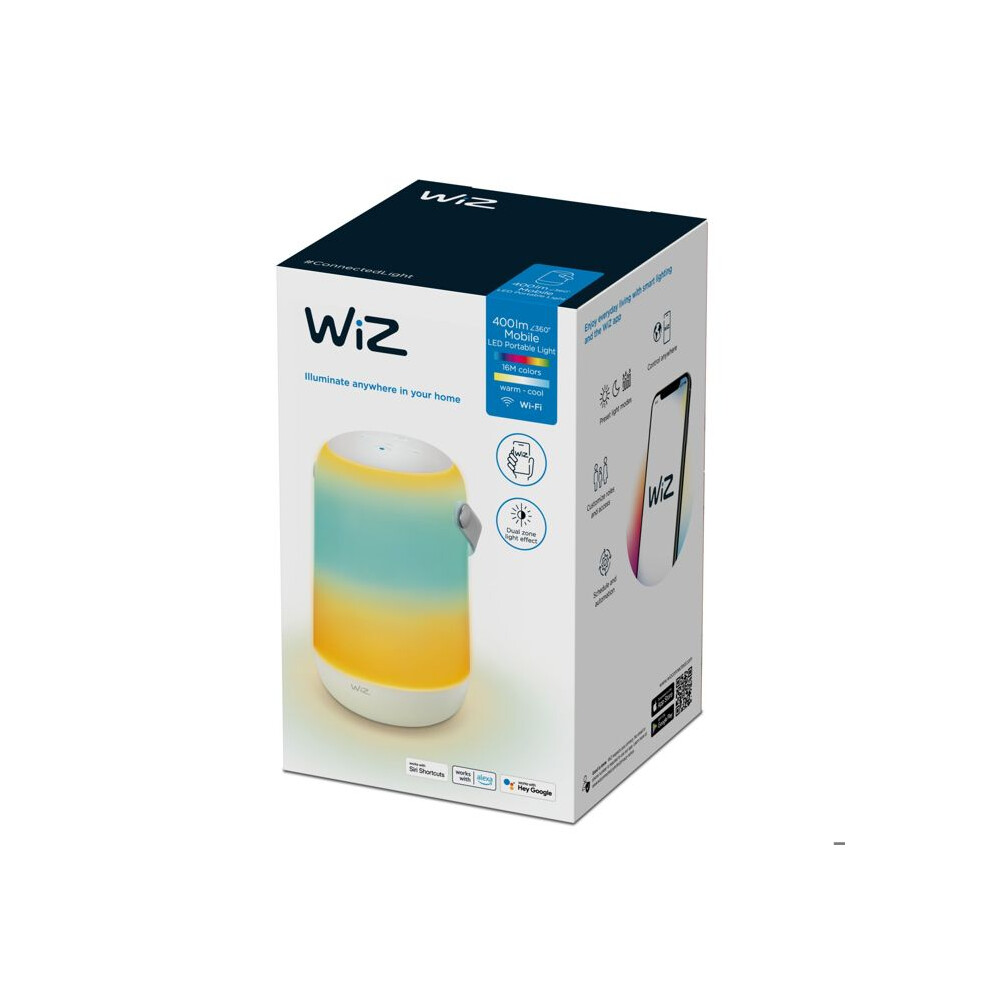 Wiz LED-Tischleuchte mobiles tragbares Licht 13,5 W RGB-Beleuchtung weiß - Bild 7