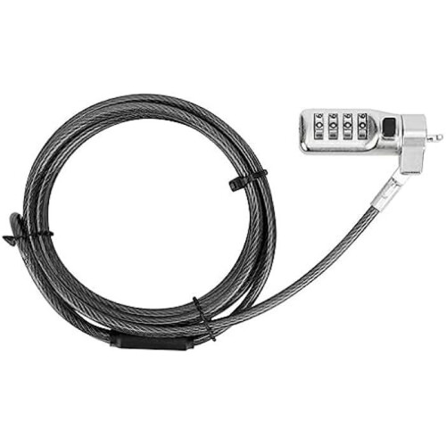 Targus Serrure à Code - TARGUS - ASP71GL - Tête rotative 360 - Fil d'acier galvanisé - Compatible Kensington