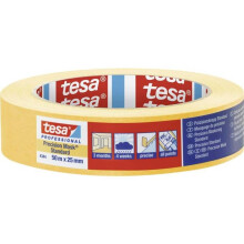 tesa PRECISION STANDARD 04344-00003-00 Präzisionskrepp gelbe Maskierband (L x l) 50 m x 25 mm 1 Stk.