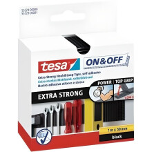 TESA Fita extra forte - 1m x 50mm - Preto
