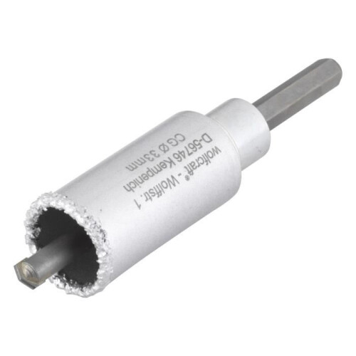 wolfcraft Trépan Maçonnerie - wolfcraft - 3893000 - Ø 33 mm - Schnittiefe 55 mm - Wolframkarbid
