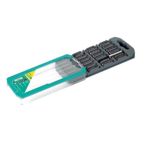 wolfcraft Caixa de bits para chave de fenda - WOLFCRAFT - 17 peças -