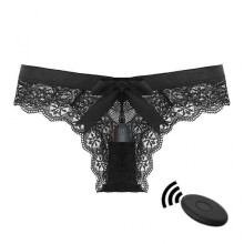 Flirting Sexy Panties Lace Trim Thong 10 Frequency Wireless Remote Control Vibration (1pcs)
