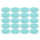 20PCS Natural Oval Flat Back Cabochons 18x13mm Egg 10