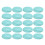 20PCS Natural Oval Flat Back Cabochons 18x13mm Egg 1