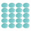 20PCS Natural Oval Flat Back Cabochons 18x13mm Egg 6