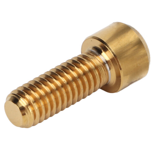 RISK 4 Stück MTB Bremsenschrauben M6x16mm Gold Titanium 2