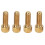 RISK 4 Stück MTB Bremsenschrauben M6x16mm Gold Titanium 2