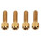 RISK 4 Stück MTB Bremsenschrauben M6x16mm Gold Titanium 14
