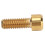 RISK 4 Stück MTB Bremsenschrauben M6x16mm Gold Titanium 4