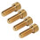 RISK 4 Stück MTB Bremsenschrauben M6x16mm Gold Titanium 15