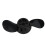 12V/24V 2-Blatt Kunststoffpropeller Schwarz 14,6 cm 16