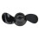 12V/24V 2-Blatt Kunststoffpropeller Schwarz 14,6 cm 1