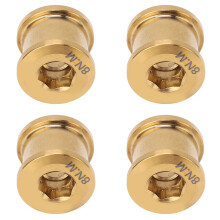 4 Stück Titan-Kettenblatt-Scheibenschrauben Gold für MTB