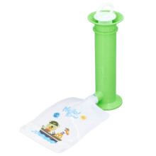 7-teiliges Set für Baby-Futterbeutel, einfarbige Beutel, für Kleinkinder Fruchtsqueeze, Püree-Füller für Kinder Vert