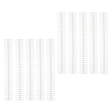 10 Stück Bindespiralen Spiralen Coils Kämme 30 Löcher Kunststoffstreifen für loses Blatt 1/2 Zoll Durchmesser Weiß