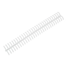 10 Stück Spiralbindungskämme, 130 Blatt Kapazität, Rückenklammer, 30 Löcher, 16 mm Durchmesser, Set, transparent