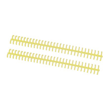 10 Stück Loseblatt-Bindungsspirale, 30-Loch ausschneidbar, verschleißfestes PP-Kunststoff, 10 mm Bindefeder für Schüler und Büro, Gelb