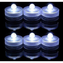 (White) 12pcs Mini Submersible Led Lights, Small Flameless Lights Vase Pool Pond Lantern Decoration Lighting