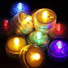 (Colorful) 12pcs Mini Submersible Led Lights, Small Flameless Lights Vase Pool Pond Lantern Decoration Lighting