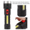 Lampwick USB recargable 500LM linterna 1200mAh 3