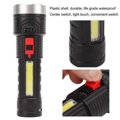 Lampwick USB recargable 500LM linterna 1200mAh 2