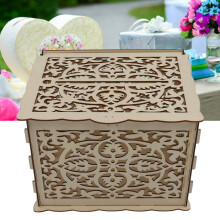 JM01319 Caja pequeña de boj natural para tarjetas de regalo - DIY