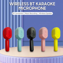 Micrófono de karaoke inalámbrico Bluetooth 1800mAh 218x75x70mm Negro
