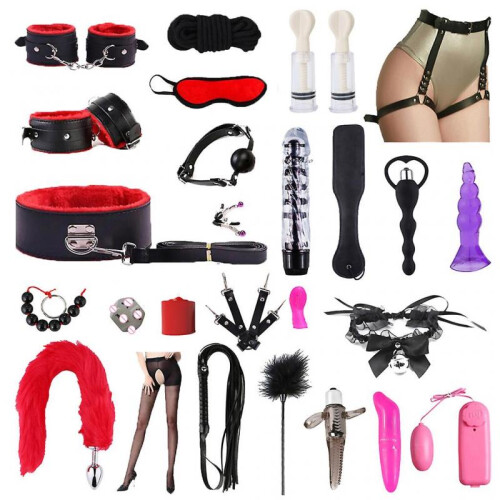 26pcs Restraints Set for Beginners Sm Adult Games Bundle Binding Suits Kits