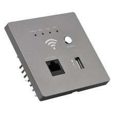 AP-300M Router WiFi empotrado en la pared, 8.5x8.5x4.5 cm, Gris