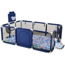 Parque Para Bebés Barrera de Juego Espacio De Juego Interior Niños Al Aire Libre AZUL