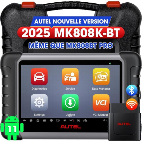 Autel Diagnosetool - AUTEL - MK808K-BT - Bidirectionele diagnose - 3000+ Actieve tests - Draadloos Bluetooth