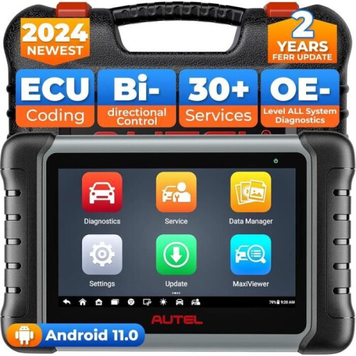 Autel Valise Diagnostique Auto - Autel - MP808S - OBD2 - Codage ECU Avancé - Android 11