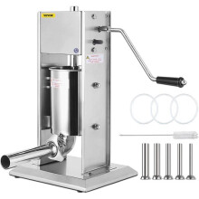 VEVOR Handmatige Worstmachine 15L Worstpers Professionele Worstpers Merguez Vleesvuller voor Sauzen A172
