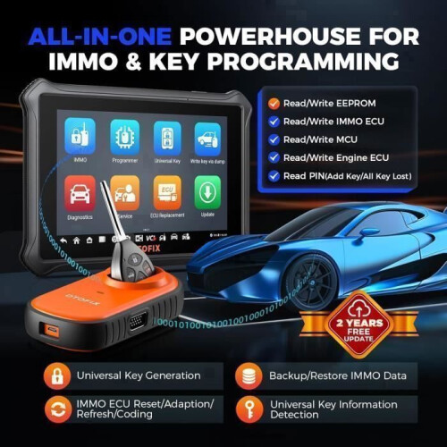 Autel Schlüsselprogrammierer Auto - OTOFIX - IM1 IMMO - mit XP1 - Auto-Diagnose - 2 Jahre Update 1