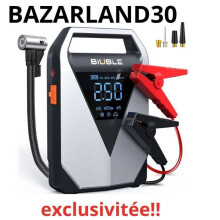 Autobatterij - BAZARLAND30 - 4 in 1 - Luchta compressor 150psi - Batterij 12000mAh - 3000A