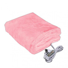 (Pink) USB 5V Energy- Saving Heated Shawl Electric Winter Warm Plush Heating Blanket For Car Office Home