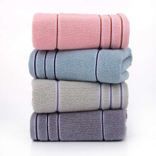 (Ribbon style [4-strip set) 4-piece set of pure cotton facial towels for home use, adult hand and face towels, soft and absorbent