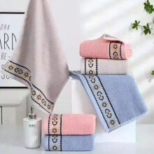 (Golf version [4-piece set) 4-piece set of pure cotton facial towels for home use, adult hand and face towels, soft and absorbent