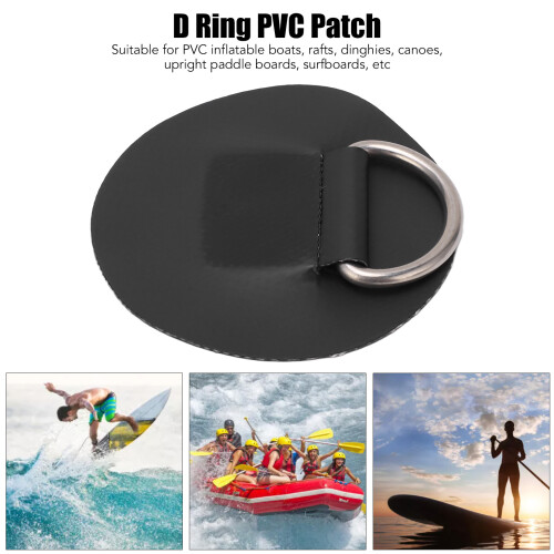 Edelstahl D-Ring-Patch, einlagiges PVC-Patch, D-Ring-Patch für elastische Seile, Kanutouren- und Begeisterungszubehör 2
