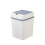 Cubo de basura inteligente con sensor, blanco, de 12 L, sin contacto 2